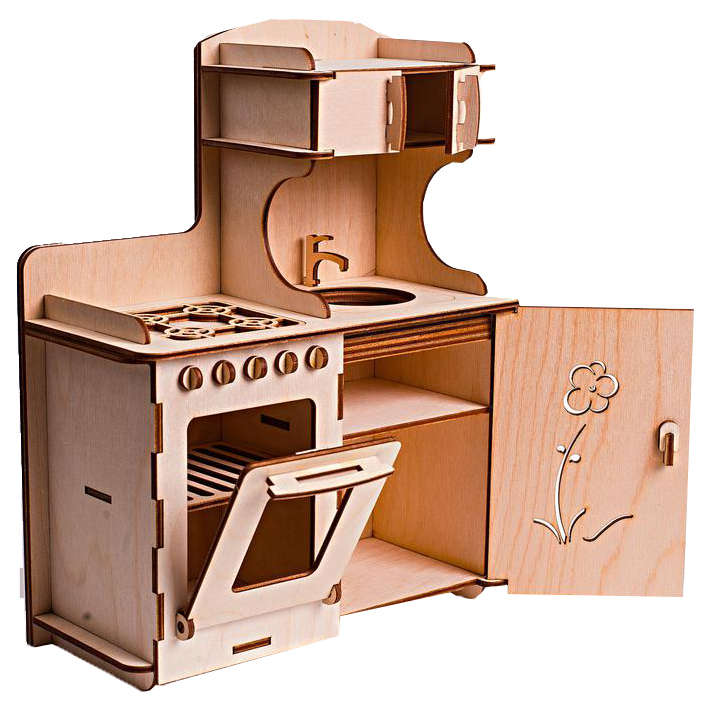 фото Конструктор деревянный polly кухонный гарнитур дк-2-09