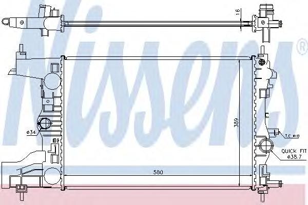 

Радиатор Nissens 630727