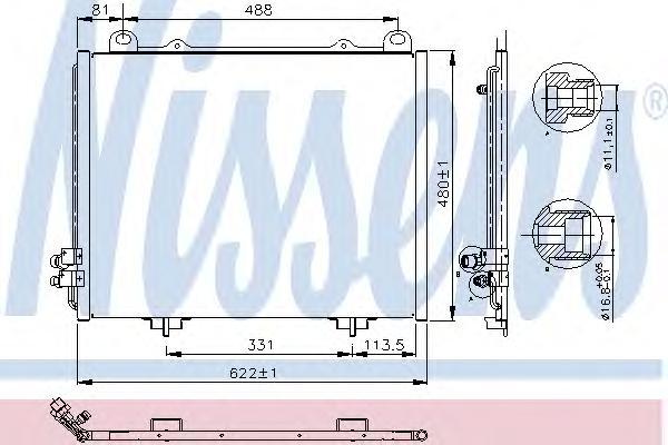 

Радиатор кондиционера Nissens 94285