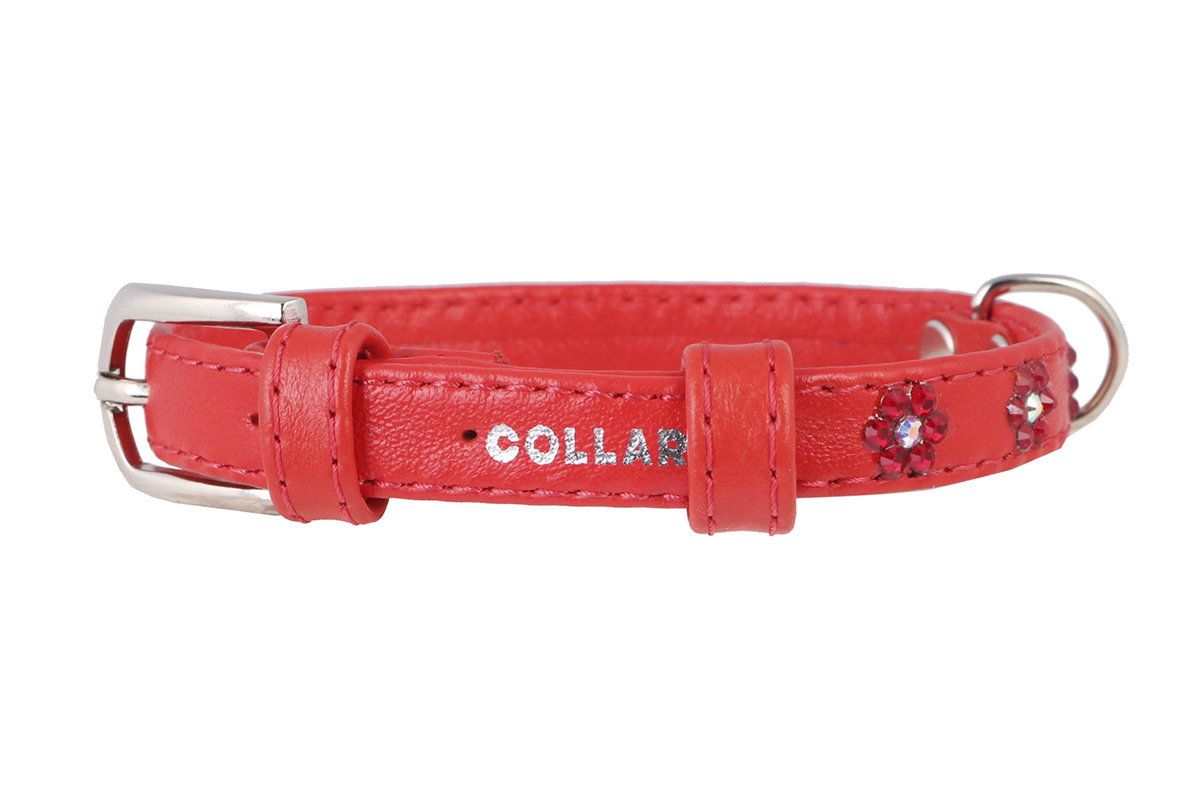 

Ошейник "CoLLaR brilliance" двойной "Цветочек" (ширина 20мм, длина 30-39см) красный, Brilliance
