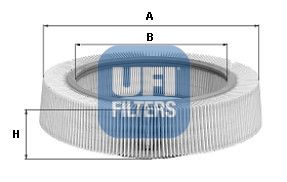 фото Фильтр воздушный двигателя ufi 30.896.00