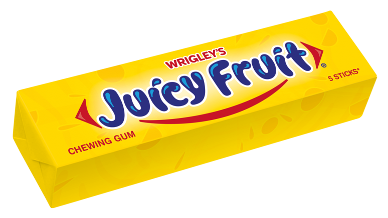 Жевательная резинка Juicy Fruit, пластинки с ароматом фруктов, Шоубокс, 20 шт*13 гр