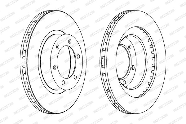 фото Тормозной диск ferodo ddf1594c