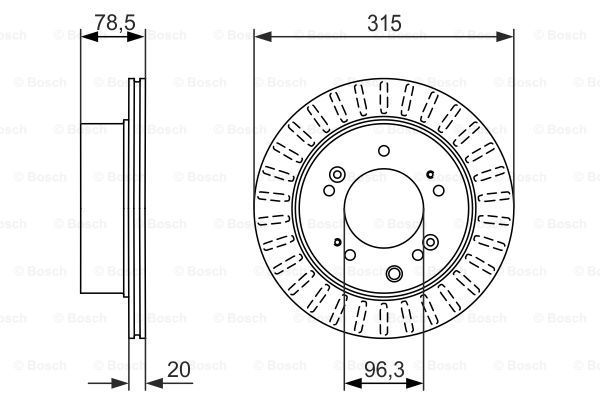 фото Тормозной диск bosch 0986479793