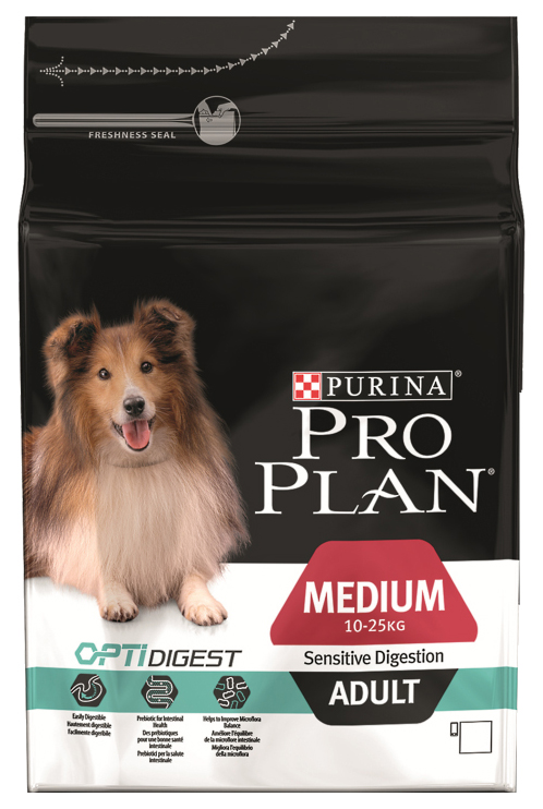 фото Сухой корм для собак pro plan optidigest medium adult, для средних пород, ягненок, 3кг