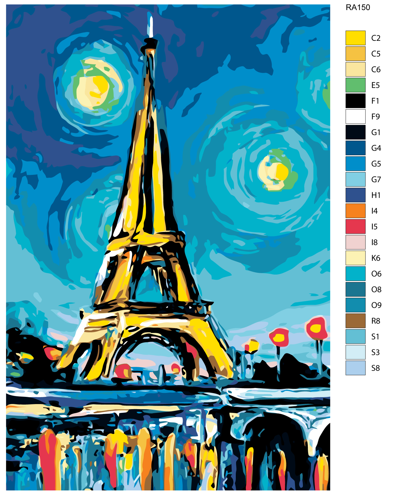 

Картина по номерам, 40 x 60, RA150, RA150