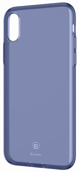 Чехол Baseus Simple Series Case Pluggy (ARAPIPHX-A03) для Apple iPhone X(Transparent Blue)