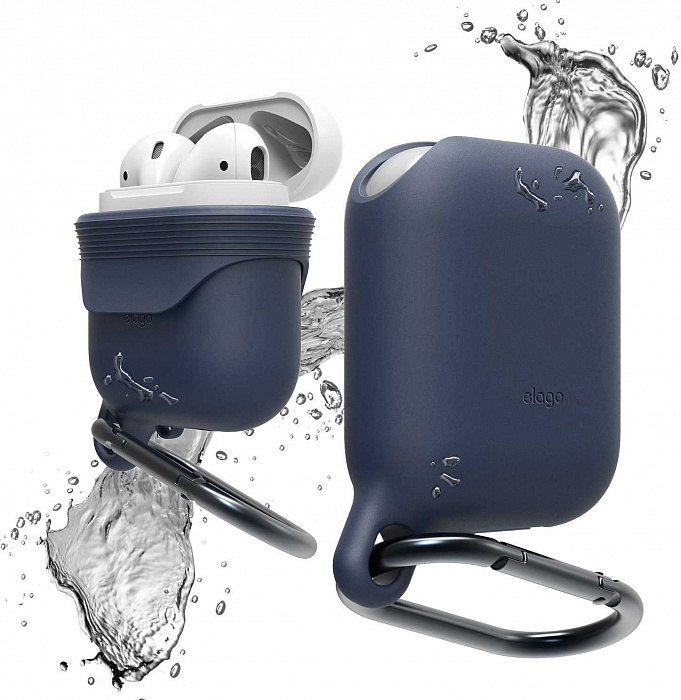 фото Чехол elago waterproof hang case для airpods (jean indigo)