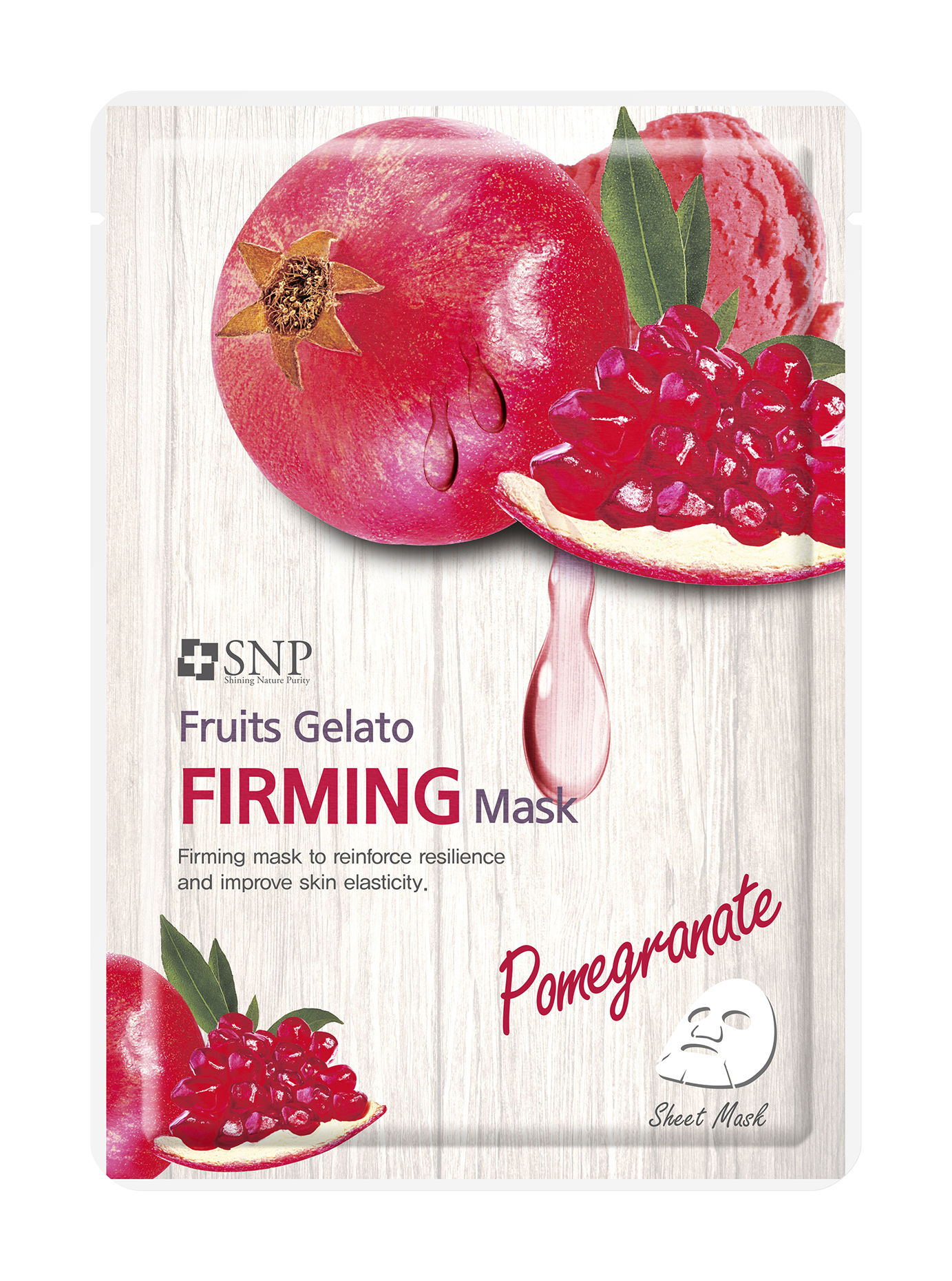 фото Маска для лица snp fruits gelato firming mask 25 мл