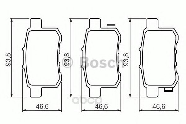 

Тормозные колодки Bosch задние 986494338