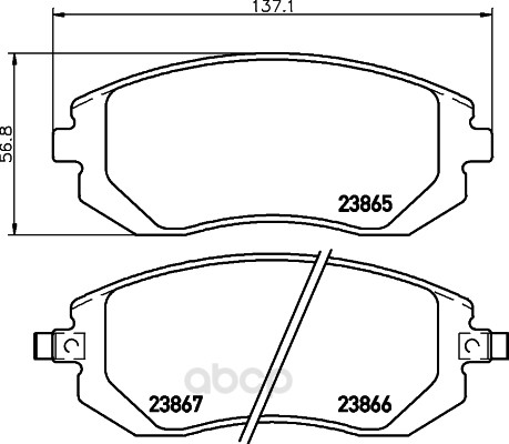 

Тормозные колодки HELLA PAGID/BEHR Nao 8DB355028001
