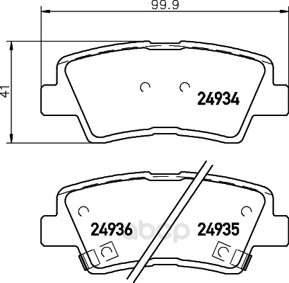 

Тормозные колодки HELLA PAGID/BEHR Nao 8DB355028791