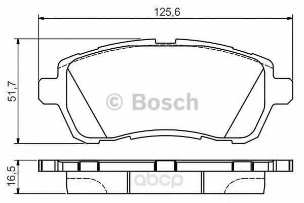 

Тормозные колодки дисковые BOSCH 0986495108