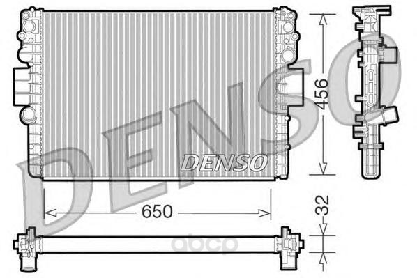 

Радиатор системы охлаждения iveco daily 2.3td 02 Denso DRM12006