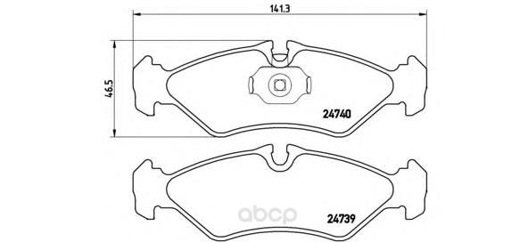 

Тормозные колодки brembo задние P50081