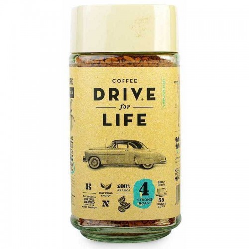 Кофе растворимый живой Drive for Life strong 100  г