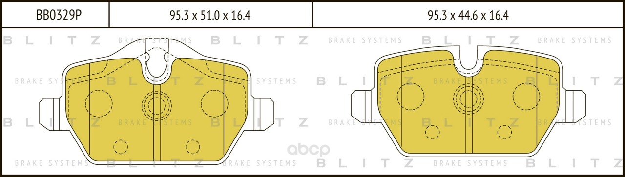 

Тормозные колодки BLITZ дисковые для BMW 1 E81, 1 E87 2004- BB0329P