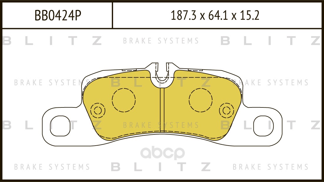 

Тормозные колодки BLITZ задние BB0424P