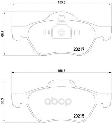 

Колодки тормозные дисковые передние renault laguna ii 01- Textar 2321502