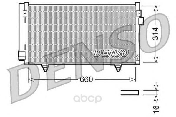 

Радиатор охлаждения двигателя DENSO DCN36003