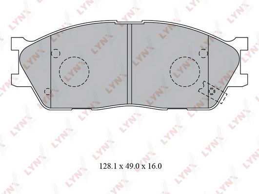 

Комплект тормозных дисковых колодок LYNXauto BD-4416
