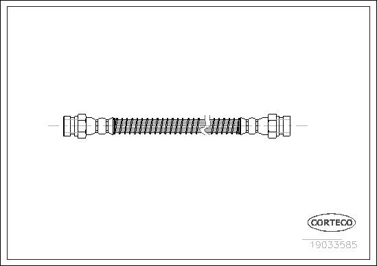 фото Шланг тормозной системы corteco 19033585