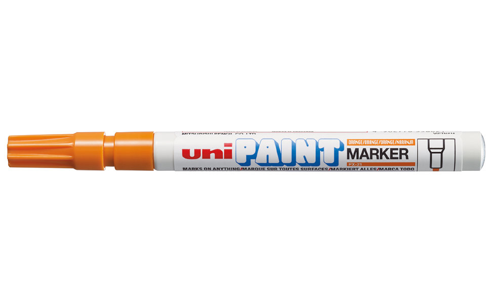 

Маркер перманентный Uni Paint PX-21 0,8-1,2мм овальный (оранжевый, упаковка из 12 штук)
