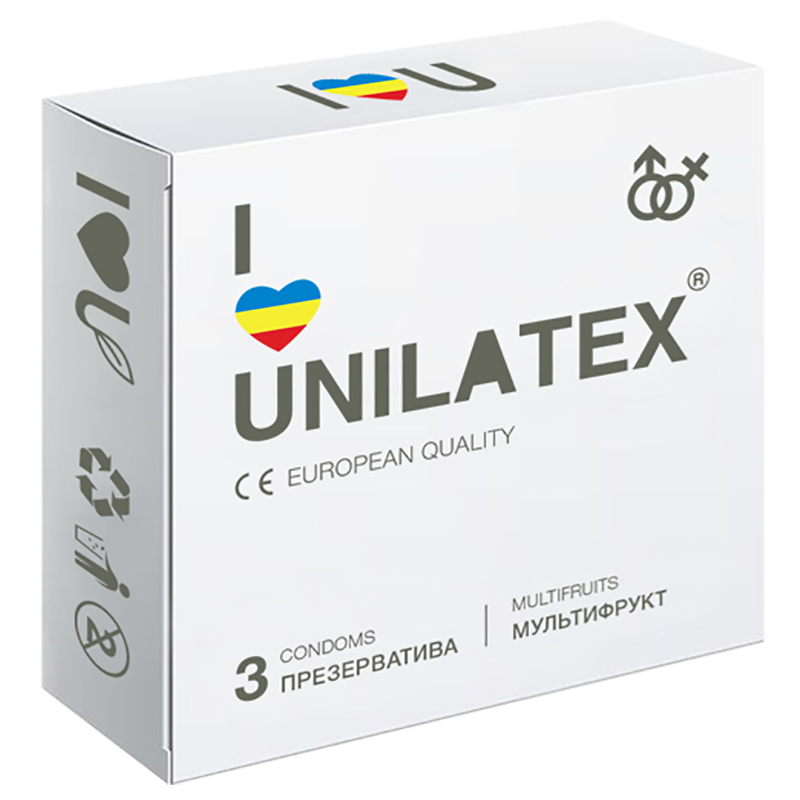 Презервативы Unilatex Multifruit 3 шт.