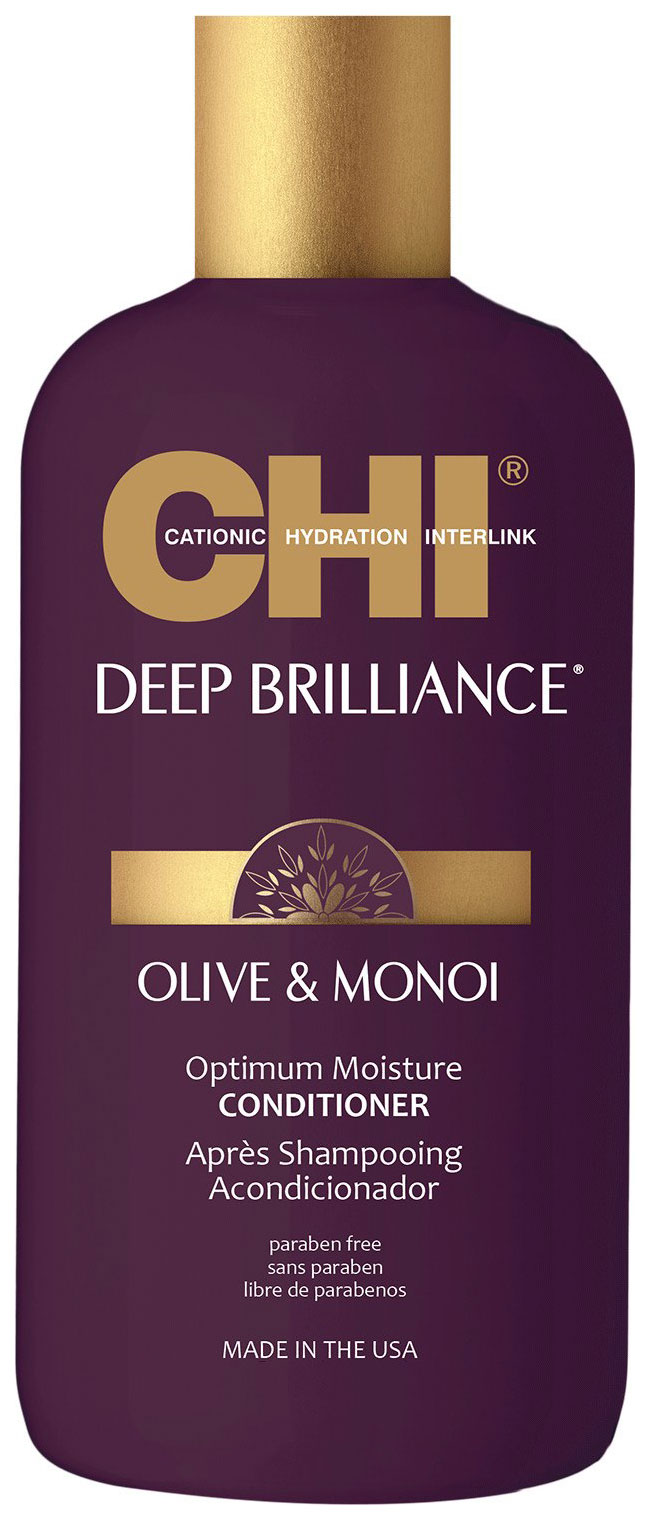 Кондиционер для волос CHI Deep Brilliance Optimum Moisture увлажняющий, 355 мл несмываемый спрей кондиционер londa deep moisture 250 мл