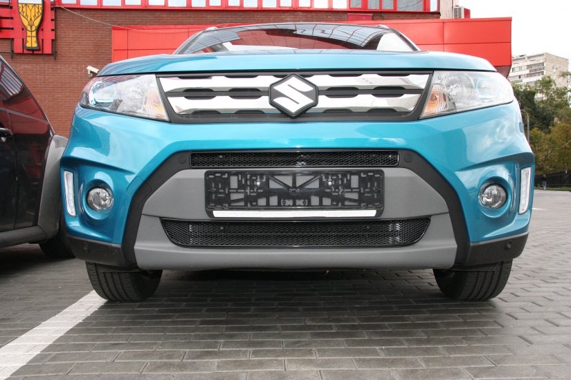 фото Сетка на бампер внешняя arbori для suzukivitara 2015, 2 шт., черная, 15 мм