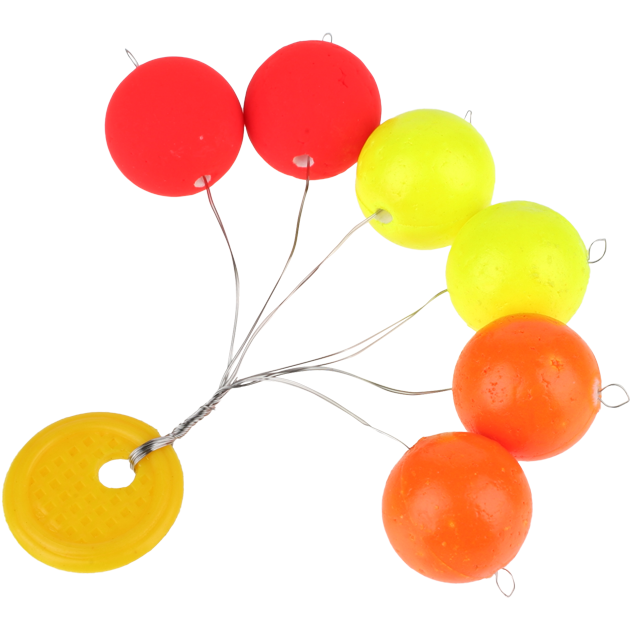 

Поплавок Mikado ATC S02 15 мм, 6 шт., Красный;желтый;оранжевый, ATC S02