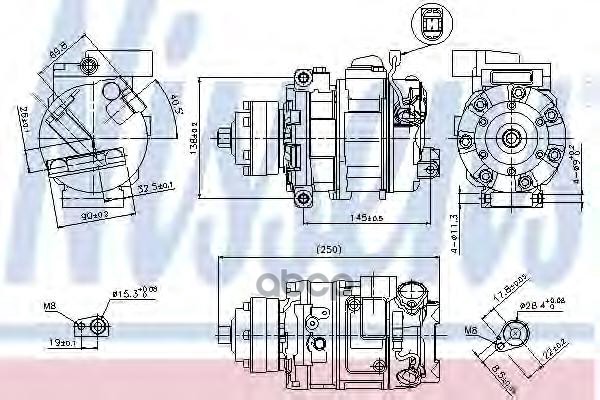 фото Компрессор кондиционера nissens 89418