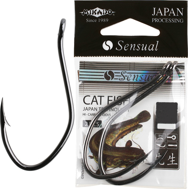 фото Рыболовные крючки mikado sensual cat fish №8/0, 2 шт.