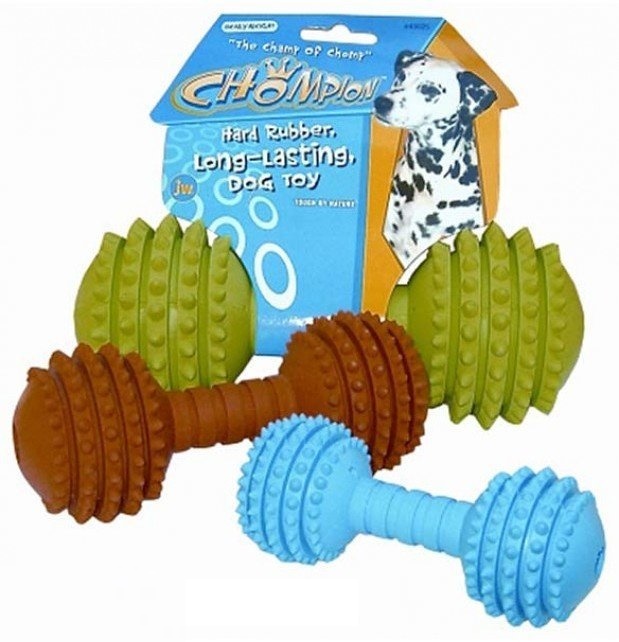 

Жевательная игрушка для собак JW Chompion Lightweight Гантель малая, в ассортименте