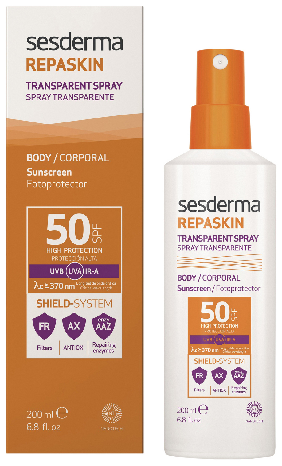 Спрей SESDERMA REPASKIN SPF 50 sesderma средство cолнцезащитное с нежностью шелка и с тонирующим эффектом для лица repaskin silk touch color spf 50 50 мл