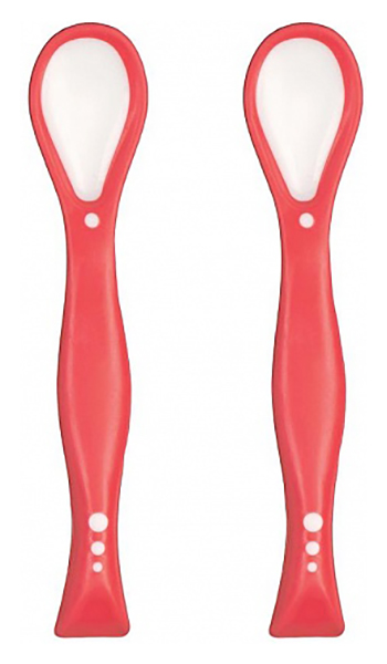 Набор ложек с гибкими ручками Happy Baby Flexible Spoons Red