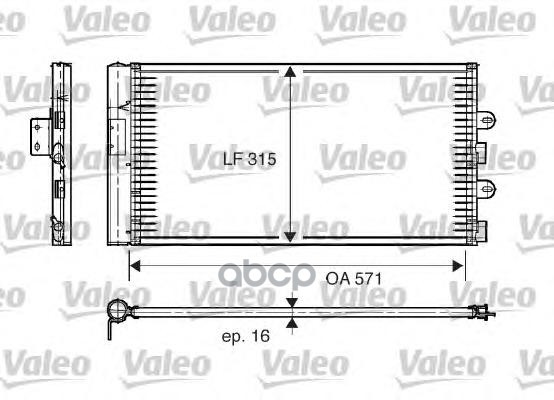 

Радиатор кондиционера Valeo 817703