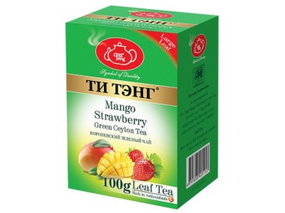 Чай весовой зеленый Ти Тэнг Mango Strawberry 100 г