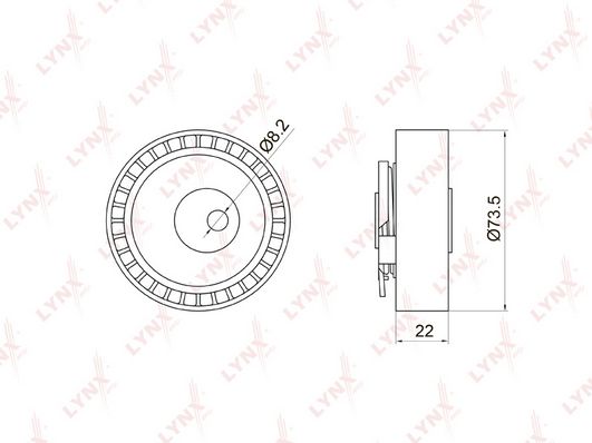 

Натяжной ролик LYNXauto PB-1028