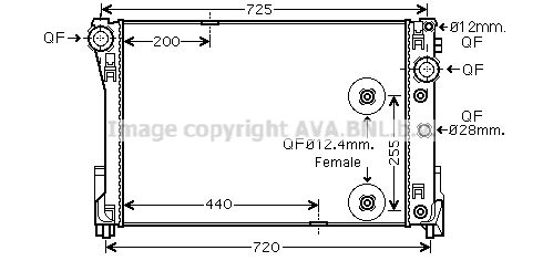 фото Радиатор охлаждения двигателя ava quality cooling ms2491