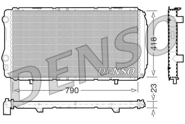 

Радиатор охлаждения двигателя DENSO DRM09074