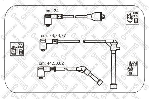 

Комплект проводов зажигания STELLOX 10-38266-SX