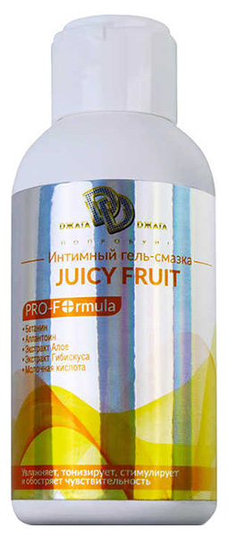 фото Гель-смазка джага-джага juicy fruit на водной основе с ароматом фруктов 100 мл