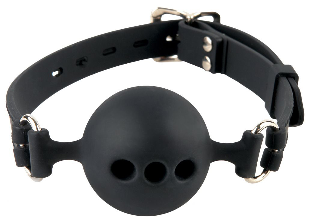 фото Кляп-шар pipedream silicone breathable ball gag small с отверстиями для дыхания