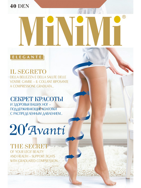

Колготки женские MiNiMi AVANTI 20 телесные 5/XL, AVANTI 20