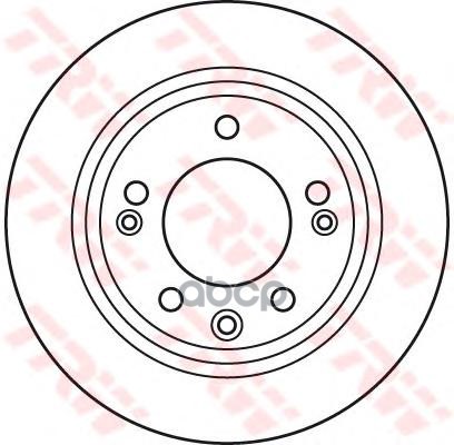 фото Тормозной диск trw/lucas для df6123