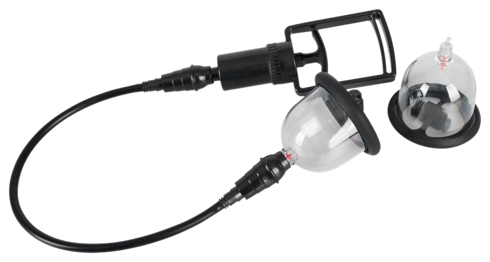 Вакуумная помпа для сосков с вибрацией Bad Kitty Vibrating Nipple Cups