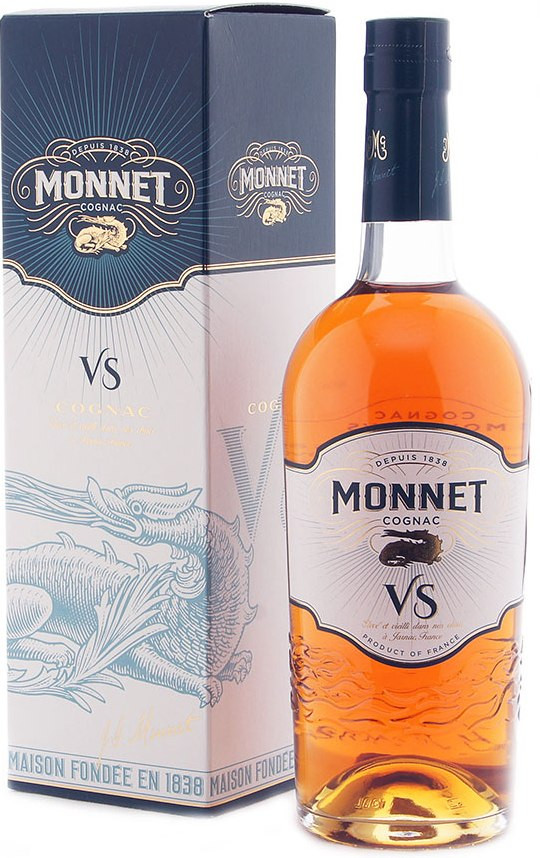 фото Коньяк j.g. monnet et co, vs, 2 года, 40 %, 700 мл, gift box