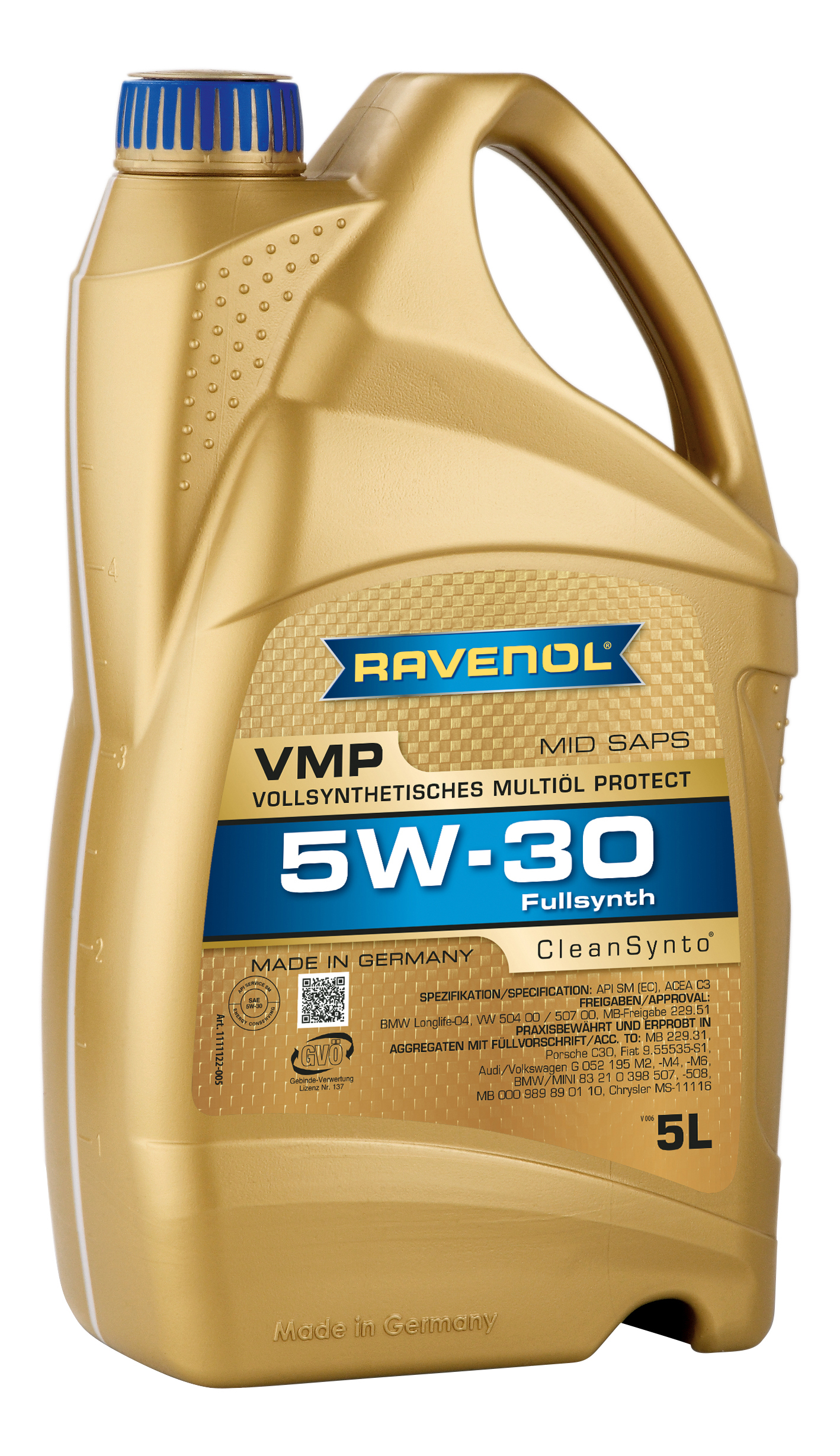 фото Моторное масло ravenol vmp sae 5w-30 5л