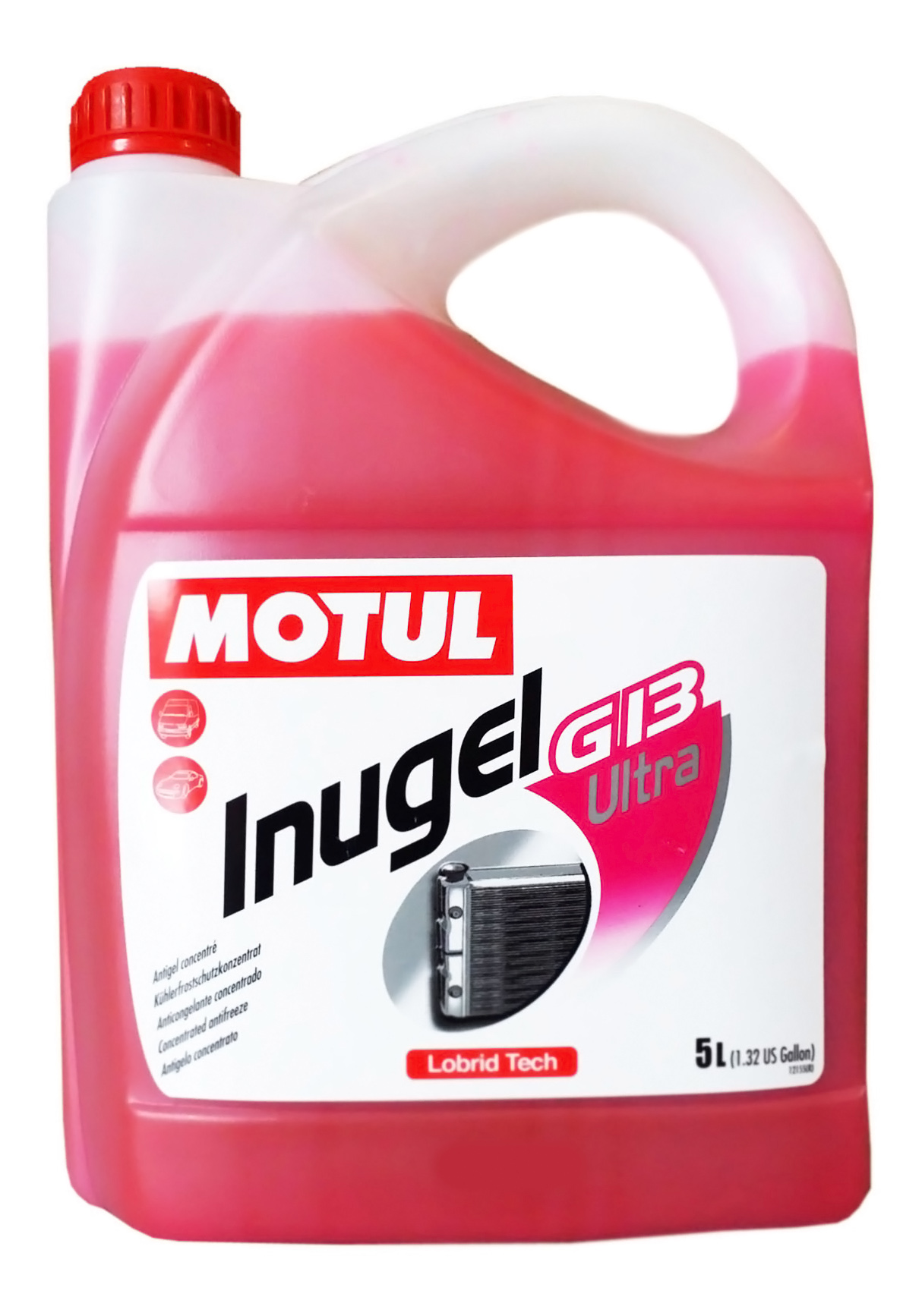 фото Антифриз motul inugel g13 ultra красный концентрат 5л